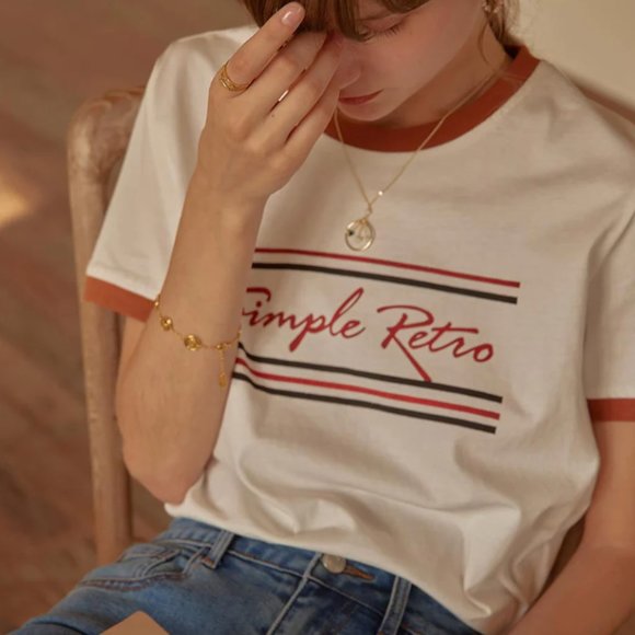 Retro School style t-shirt - Picture 1 of 5